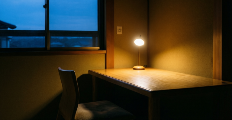 在無聲的房間裡醒來